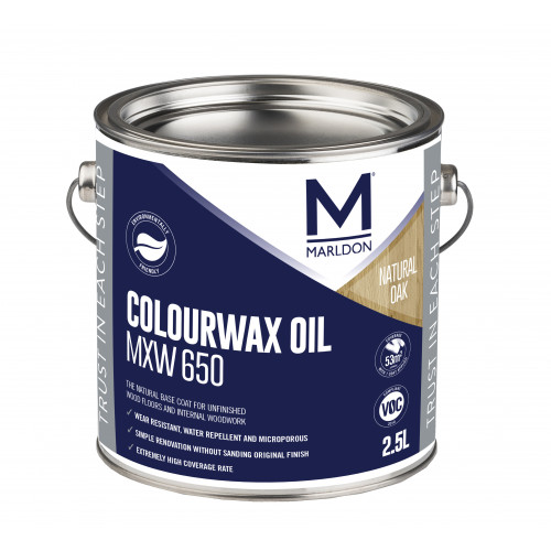 Marldon Colour Wax Oil Natural Oak 2.5ltr