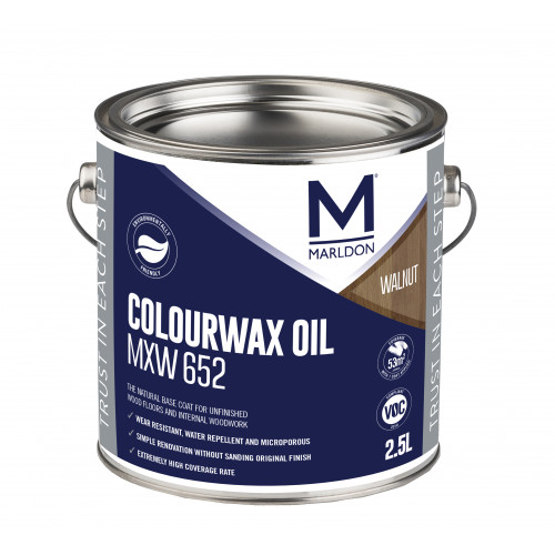 Marldon Colour Wax Oil Walnut 2.5ltr