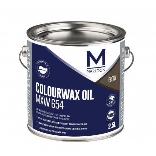 Marldon Colour Wax Oil Ebony 0.125ltr