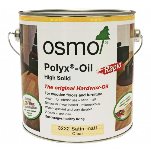 Osmo Rapid Polyx Oil Satin 2.5ltr