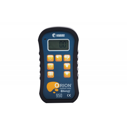 Smart Moisture Meter Wagner Meters Orion 950 Pinless Wood Moisture Meter Standard Calibrator Temperature & Humidity Sensor Bluetooth App Enabled 